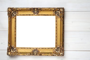 Resimler için klasik çerçeve ve ahşap üzerinde imparatorluk tarzı fotoğraflar.