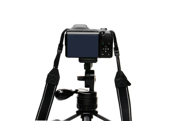 Digital photo camera on a white background — Stock Photo, Image