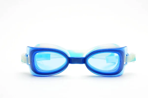 Zwembril Een Geïsoleerde Witte Achtergrond — Stockfoto