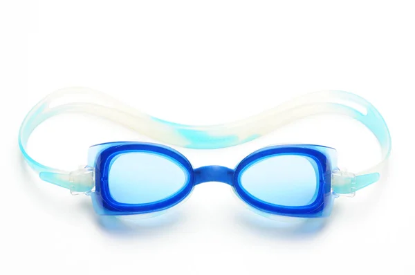 Úszó Szemüveg Egy Elszigetelt Fehér Háttér — Stock Fotó
