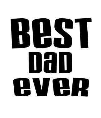 En iyi baba hiç beyaz arka plan vektör görüntü