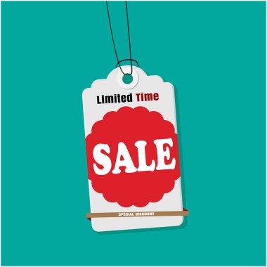 Etiketle satılması Limited zaman Satılık vektör görüntü