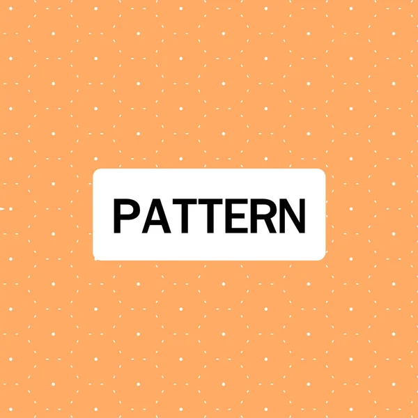 Stippen Cirkel Patroon Oranje Achtergrond Vector Image — Stockvector