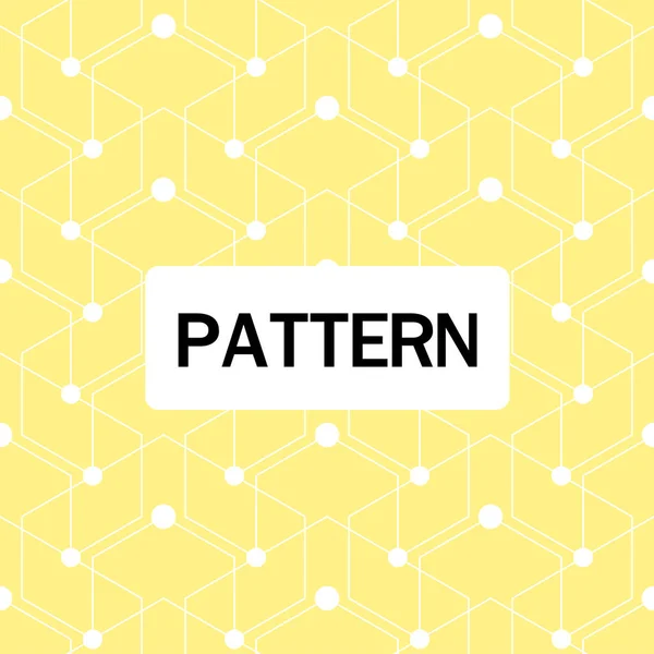 モダンな重複六角形パターン黄色の背景ベクトル画像 — ストックベクタ