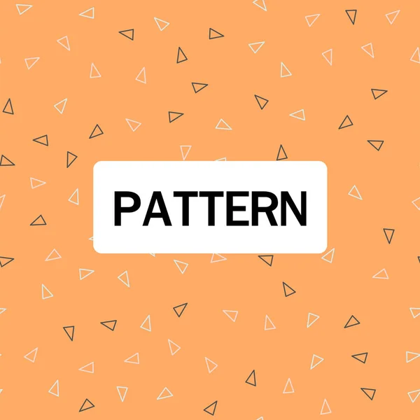 Abstracte Driehoek Patroon Oranje Achtergrond Vector Image — Stockvector