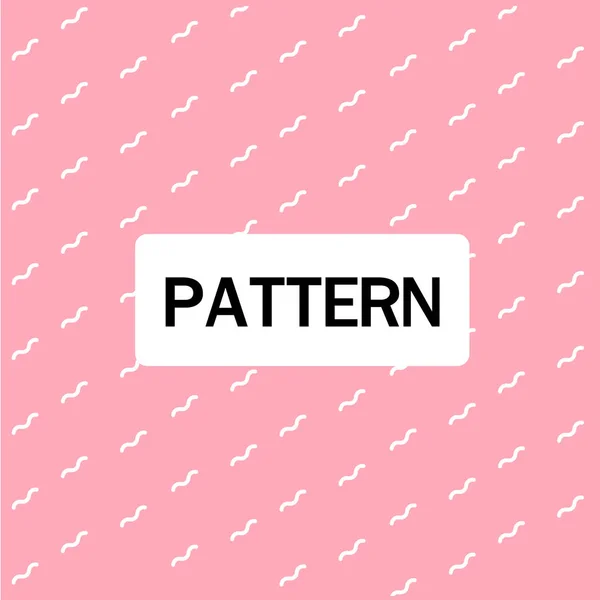 抽象的な波状線パターン ピンク背景ベクトル画像 — ストックベクタ