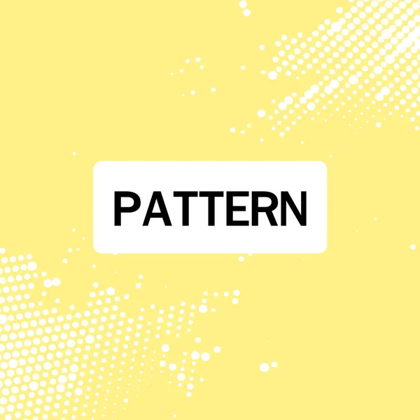 Modernistische Dot Tech Patroon Gele Achtergrond Vector Image — Stockvector