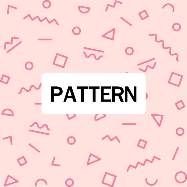 Abstracte Geometrische Patroon Roze Achtergrond Vector Image — Stockvector