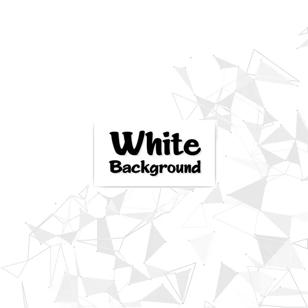 Moderne Polygonale Weiße Farbe Hintergrundvektorbild — Stockvektor