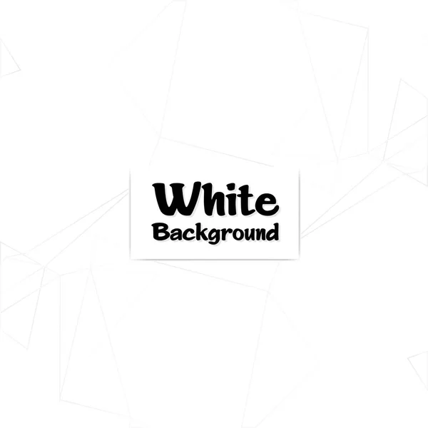 Imagen Vectorial Fondo Color Blanco Poligonal Abstracto — Vector de stock