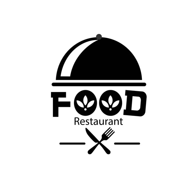 Élelmiszer Étterem Logo Pot Fedél Háttér Vektor Kép — Stock Vector