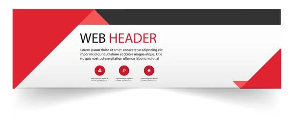 Kop Rood Zwart Design Witte Achtergrond Vector Webafbeelding — Stockvector