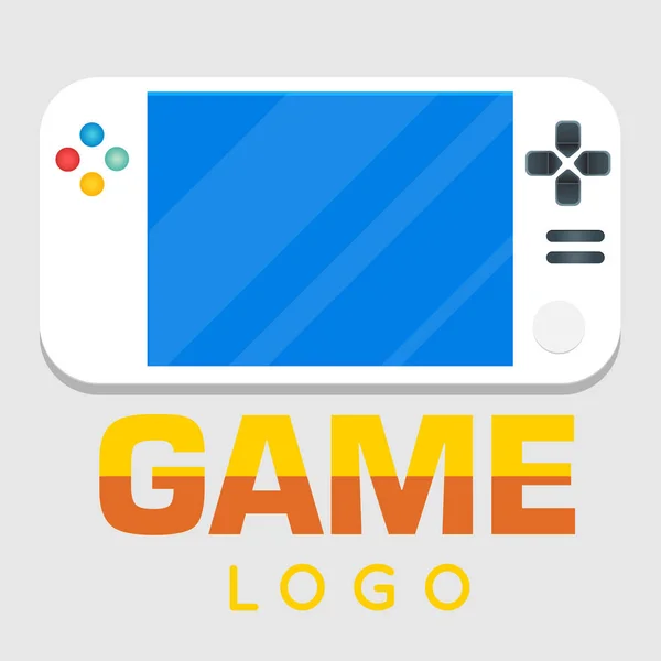 Logotipo Jogo Vídeo Game Background Vector Image — Vetor de Stock