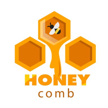 Petek tatlı bal açılan arka plan vektör görüntü