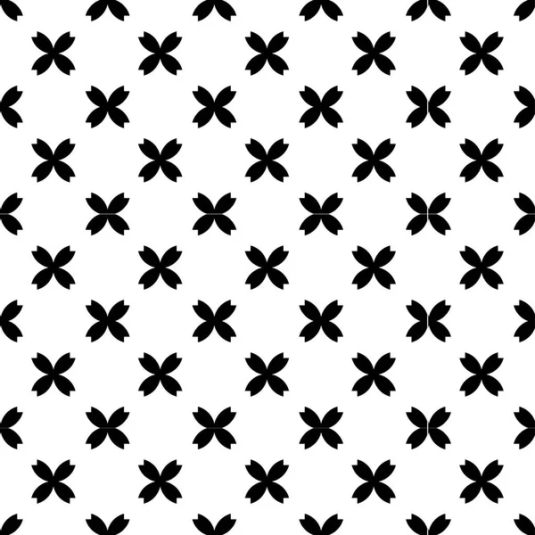 Абстрактное Черно Белое Изображение Сакуры — стоковый вектор