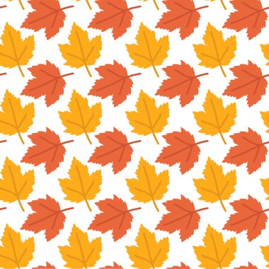 Desen vektör görüntü sonbahar arka plan akçaağaç yaprakları