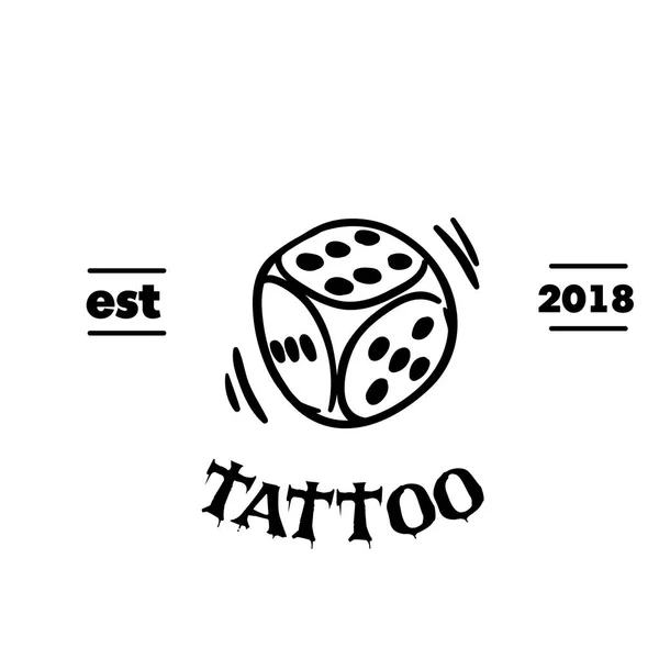 Татуировка Кости Татуировки Дизайн Фона Векторное Изображение — стоковый вектор