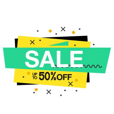 Satılık ilâ %50 Off kare çerçeve arka plan vektör görüntü