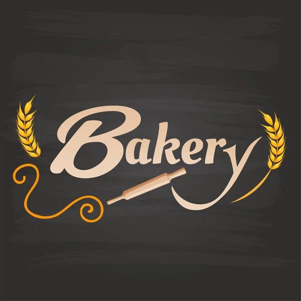 Bäckerei Nudelholz Malz Hintergrund Vektor Bild — Stockvektor