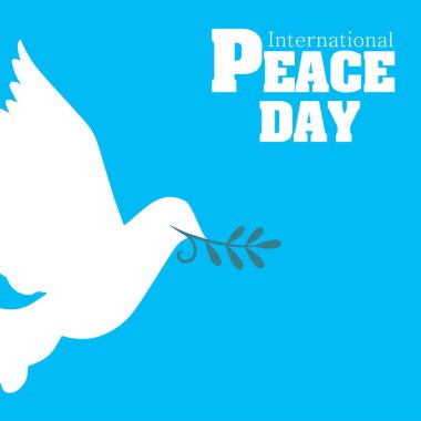 Uluslararası Barış Günü Origami güvercin kuşları görüntü vektör