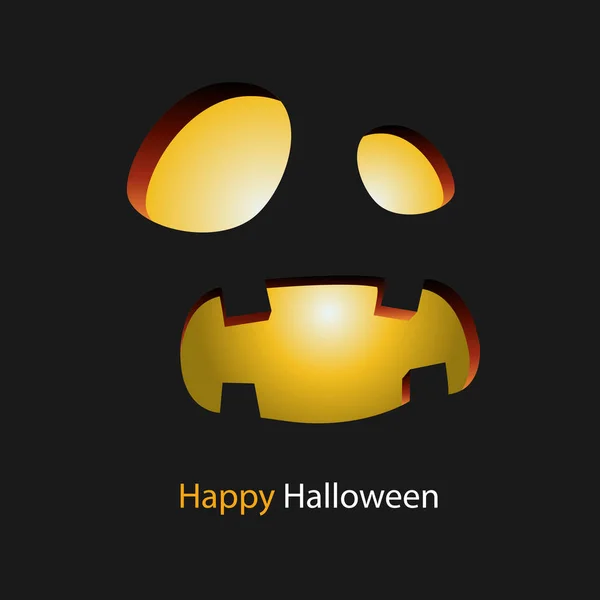 Счастливый Хэллоуин Улыбающийся Монстр Фон Векторное Изображение — стоковый вектор