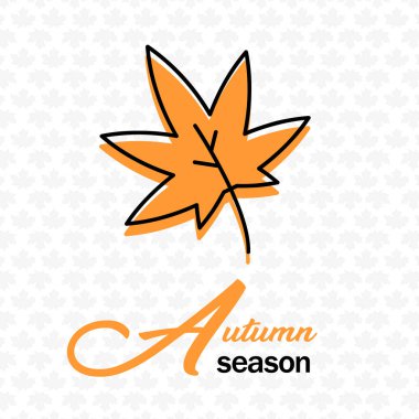 Akçaağaç arka plan vektör görüntü sonbahar sezonu akçaağaç yaprakları