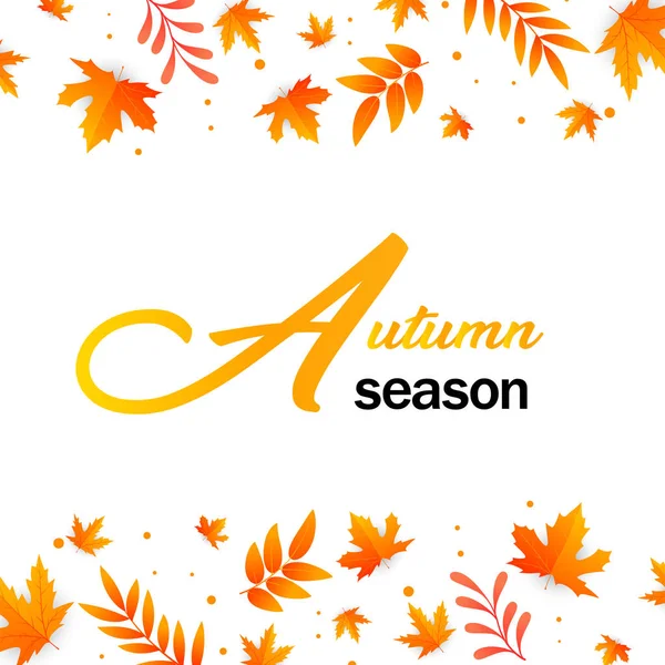 Arka plan vektör görüntü sonbahar sezon sonbahar yaprakları
