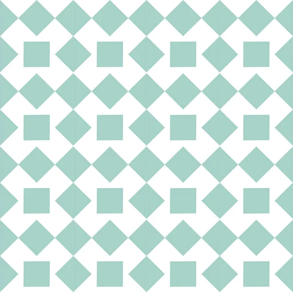 青い正方形パターン デザイン白い背景ベクトル画像 — ストックベクタ