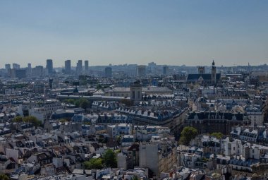Paris şehri ve Cathdrale Notre-Dame de Paris sights sayısı