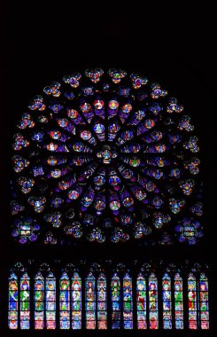 İç Cathdrale Notre-Dame de Paris - 13. yüzyıl Katedrali