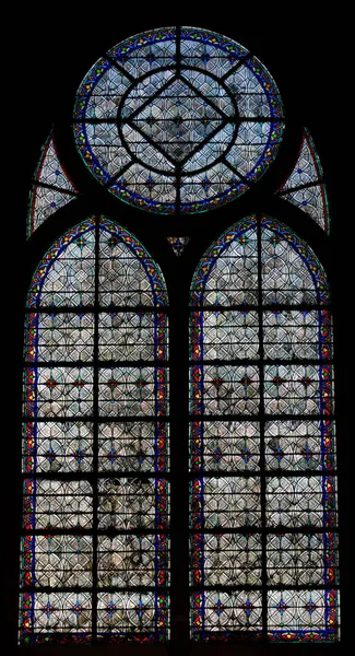 Interior Cathdrale Notre Dame Paris Catedral Del Siglo Xiii Con — Foto de Stock