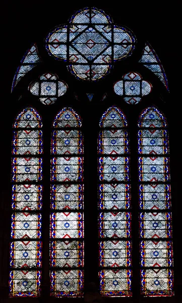 Wnętrze Cathdrale Notre Dame Paris Wiecznej Katedry — Zdjęcie stockowe