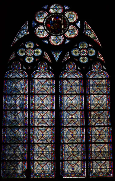 Interiér Cathdrale Notre Dame Paris Století Katedrála — Stock fotografie