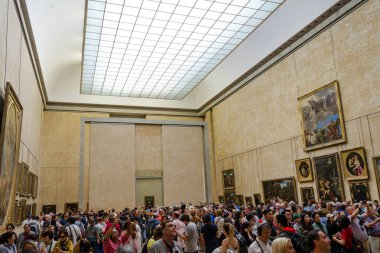  Louvre Müzesi - eski tarihi palace, Paris, Fransa