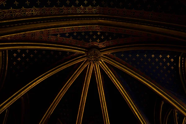 世紀のゴシック様式チャペル サント シャペル パリのインテリア — ストック写真