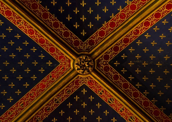 Interiér Století Gotické Kaple Sainte Chapelle Paříž — Stock fotografie