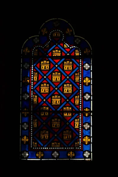 Інтер Століття Готична Церква Сент Шапель Париж — стокове фото