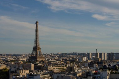 Eyfel Kulesi - dövme demir kafes kule Champ de Mars Paris, Fransa