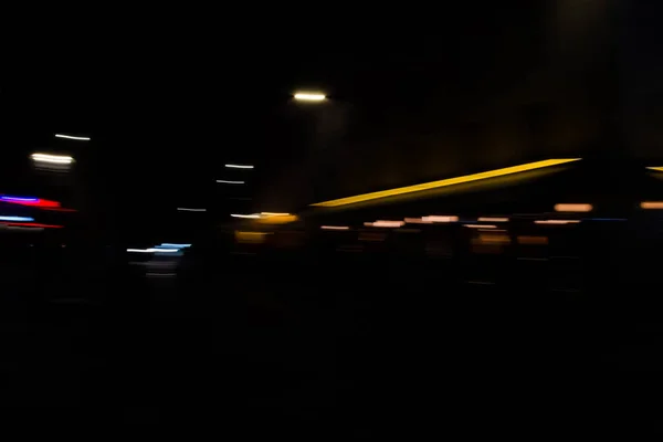 Невиразна Розтягнутої Вуличних Ліхтарів Парижі Ніч — стокове фото