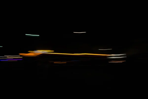 Összefolyó Kifeszített Utcai Lámpák Párizsban Éjszaka — Stock Fotó