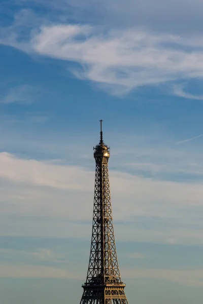 Eiffelturm Schmiedeeiserner Gitterturm Auf Dem Champ Mars Paris Franz — Stockfoto