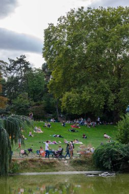 Paris hving bir dinlenme Montsouris Park