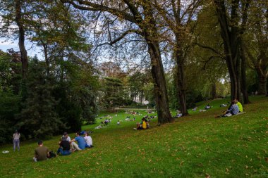 Paris hving bir dinlenme Montsouris Park