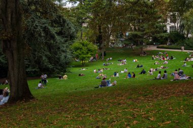 Paris hving bir dinlenme Montsouris Park