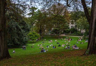 Paris hving bir dinlenme Montsouris Park