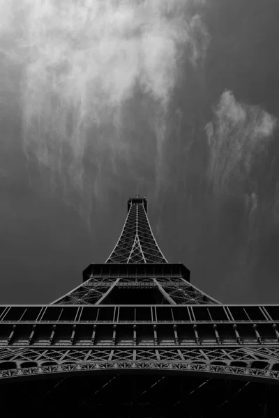 Eiffel Tower Wrought Iron Lattice Tower Champ Mars Paris France — Stock Photo, Image