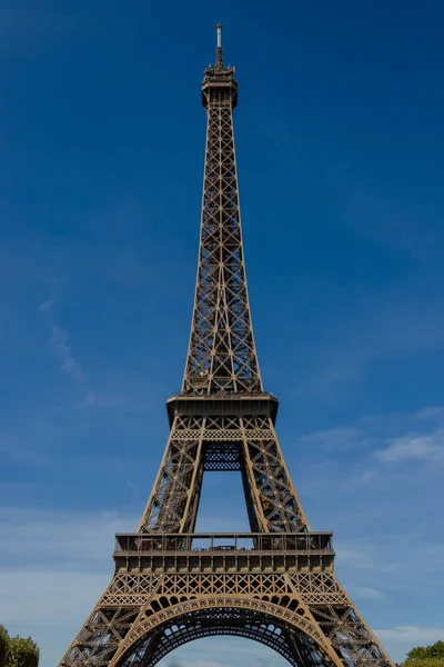 Eiffelturm Schmiedeeiserner Gitterturm Auf Dem Champ Mars Paris Franz — Stockfoto