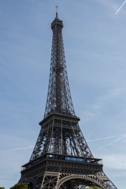 Eyfel Kulesi - dövme demir kafes kule Champ de Mars Paris, Fransa