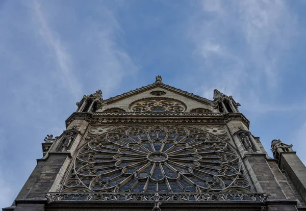 Architecture Elements Cathdrale Notre Dame Paris 13Th Century Cathedral — Stock Photo, Image
