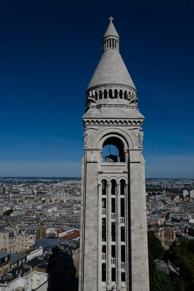 Utsikt Över Paris Från Sacre Coeur Cathedral — Stockfoto